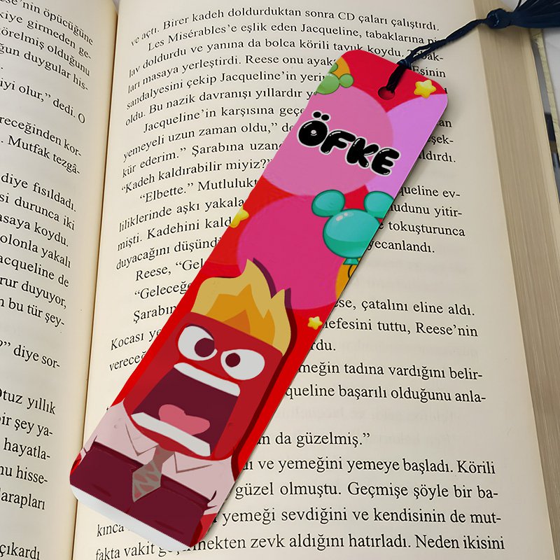 Ters Yüz Öfke Metal Kitap Ayracı