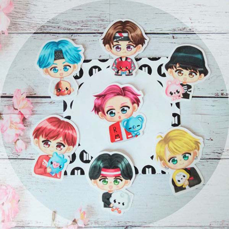 BTS BT21 Sticker Seti 2 Kpop Sticker Set