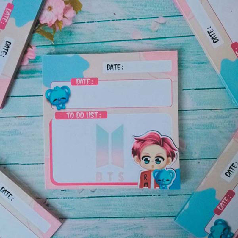 BTS Rm Memo Pad / BTS Notepads /BT21 Koya Memopad