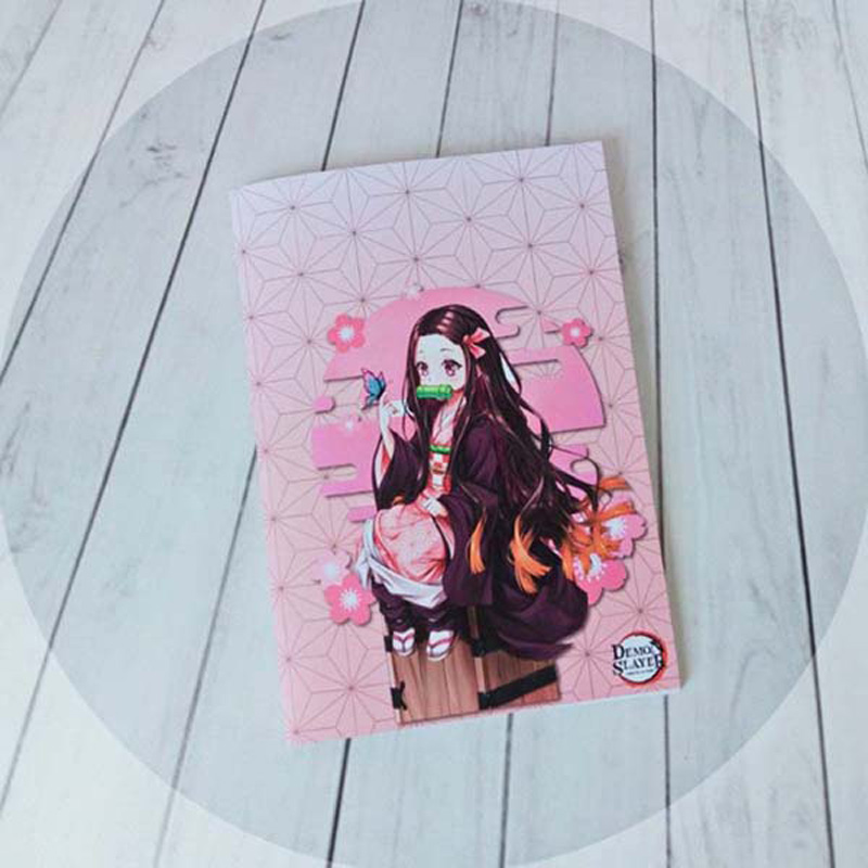 Demon Slayer Nezuko A5 Planner Sert Kapaklı Defter