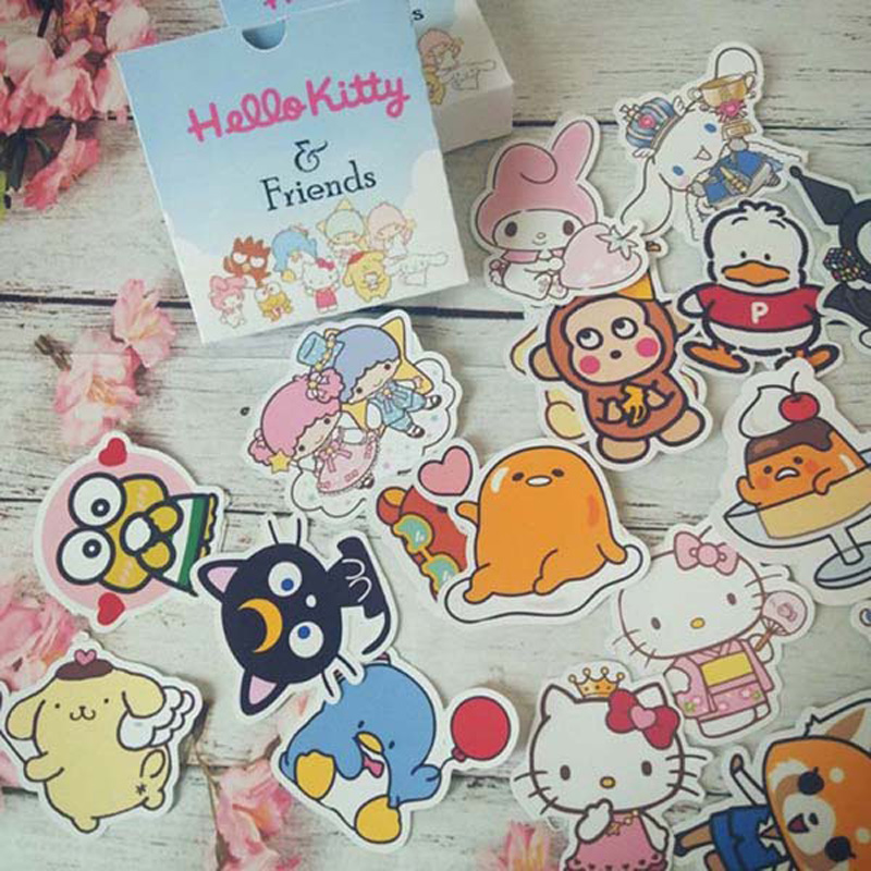 Hello kitty friends sticker set