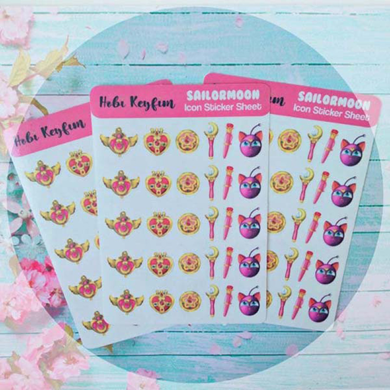 Sailor Moon Moon Icon Sticker Sheet