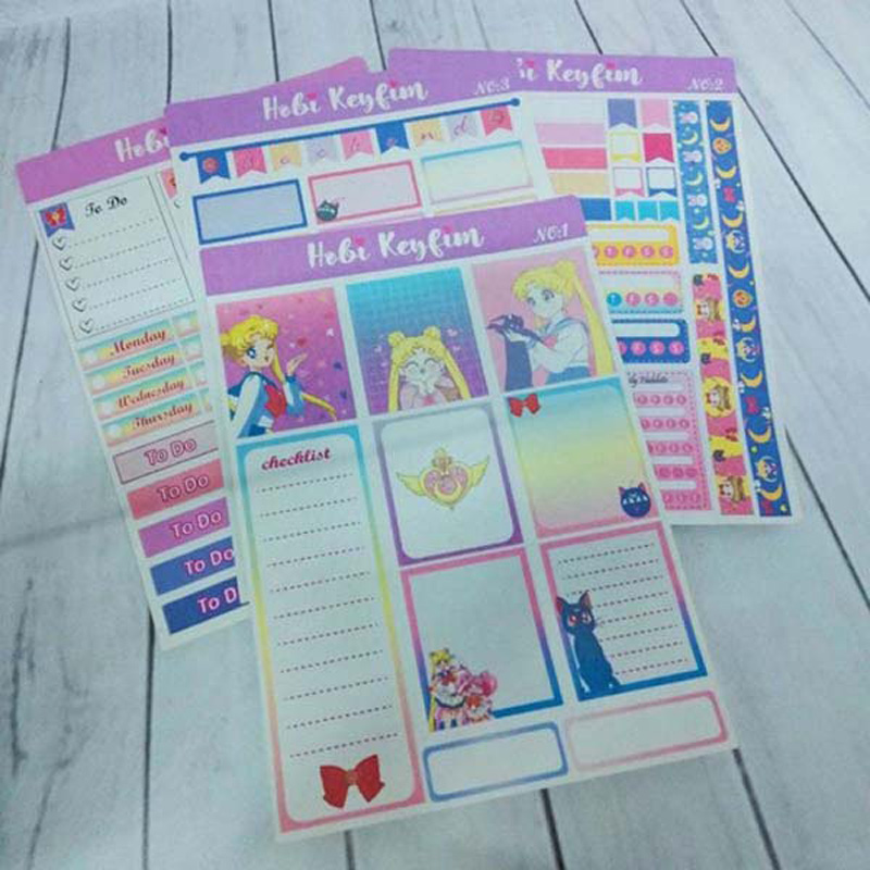 Sailor Moon Sticker Planner Set