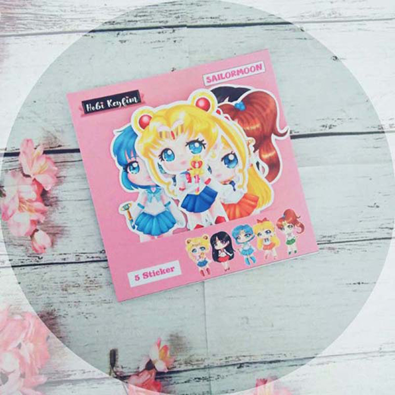 Sailormon 5'li Sticker Set