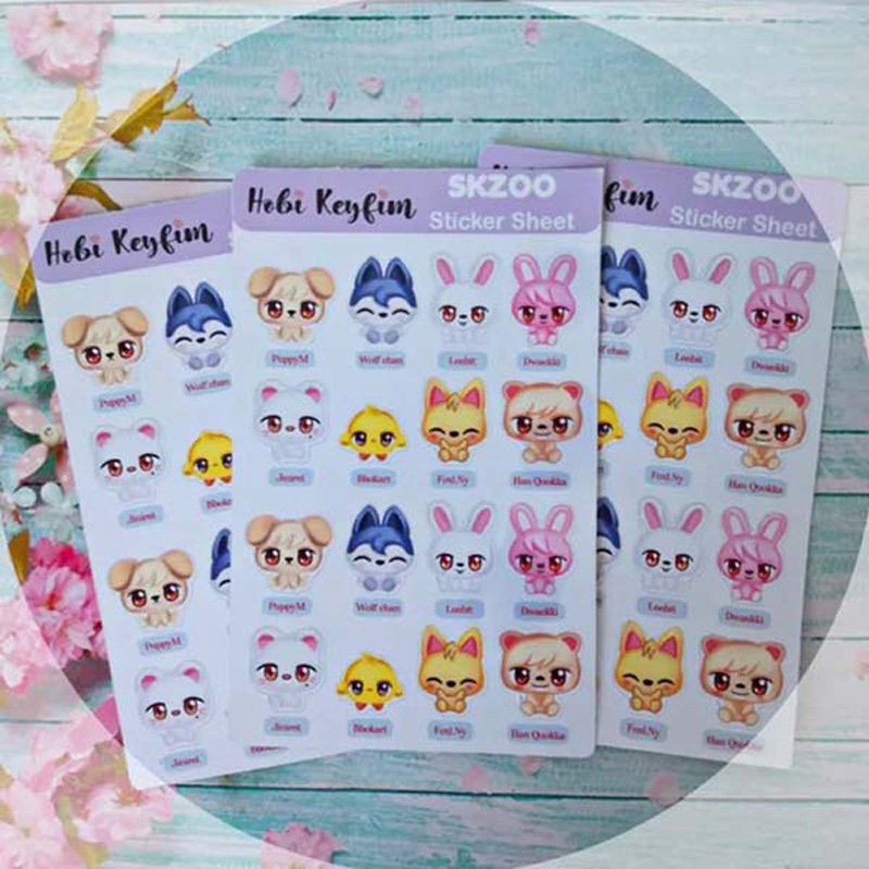 Skzoo Sticker Sheet