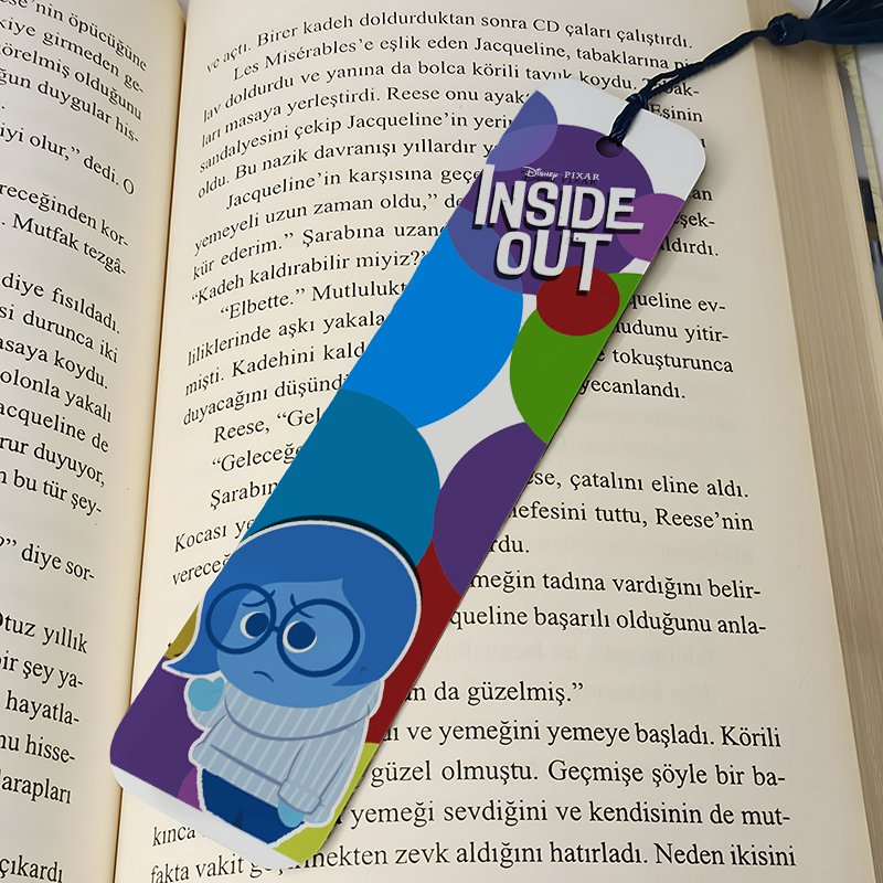 Ters Yüz Üzüntü  Metal Kitap Ayracı