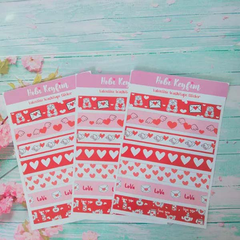 Valentine Day Washi tape Sticker Sheet