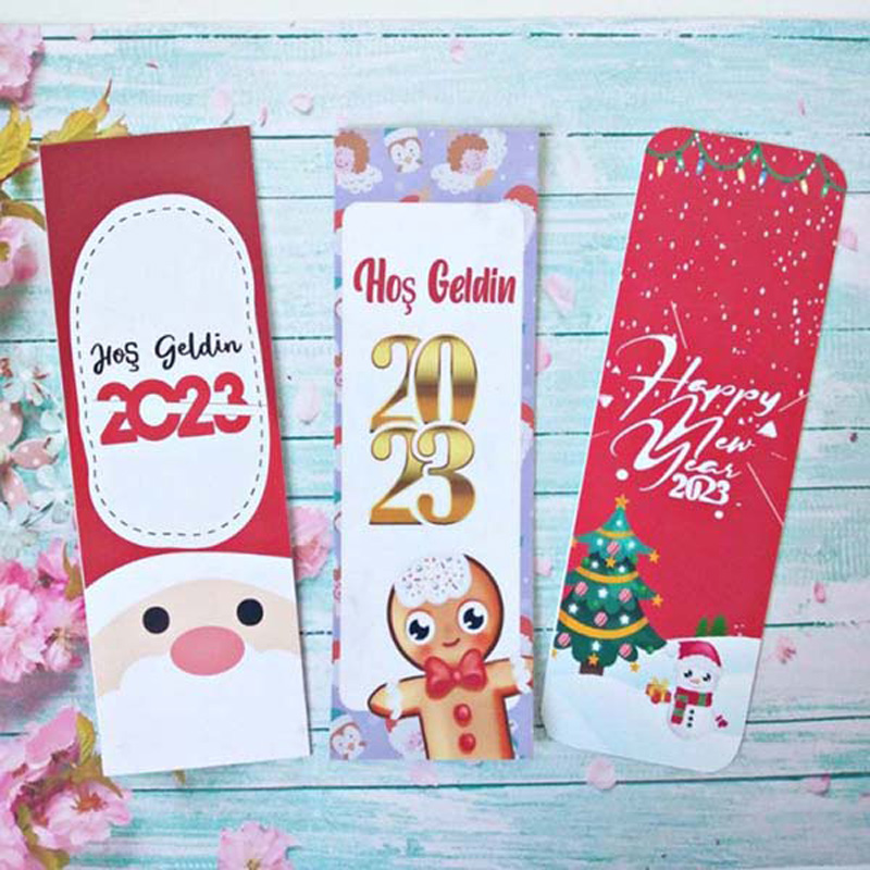 Yeni Yıl-Noel -Yılbaşı Temalı 3'lü Kitap Ayrac Set