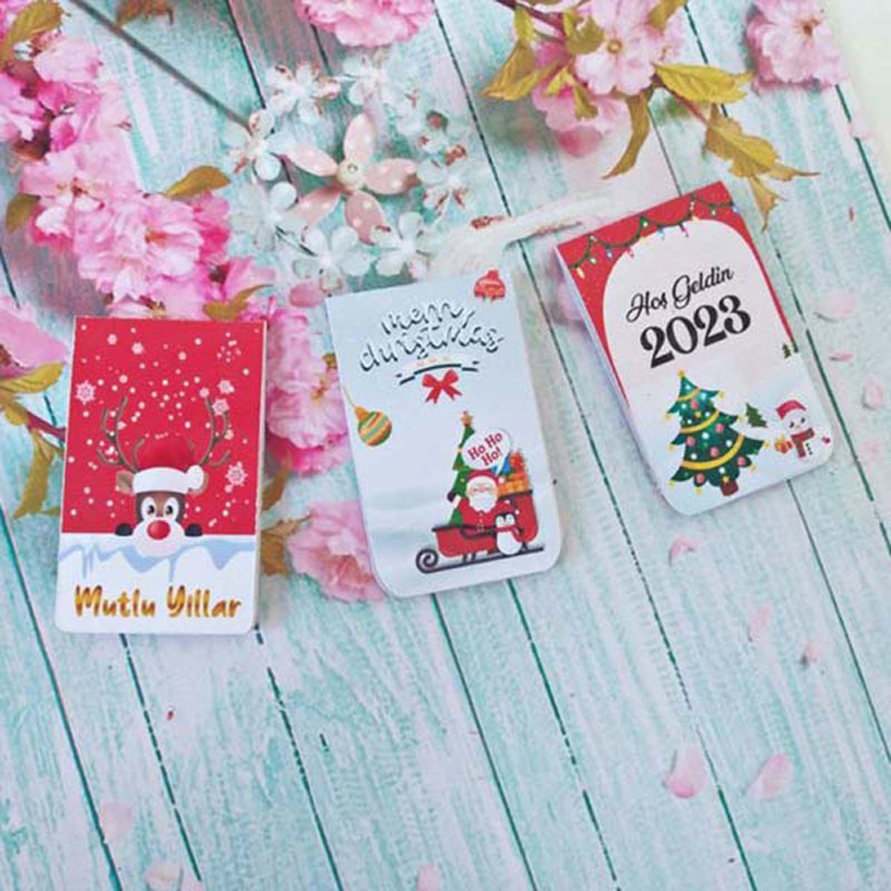 Yılbaşı-Noel Temalı Mıknatıslı 3'lü Kitap Ayracı
